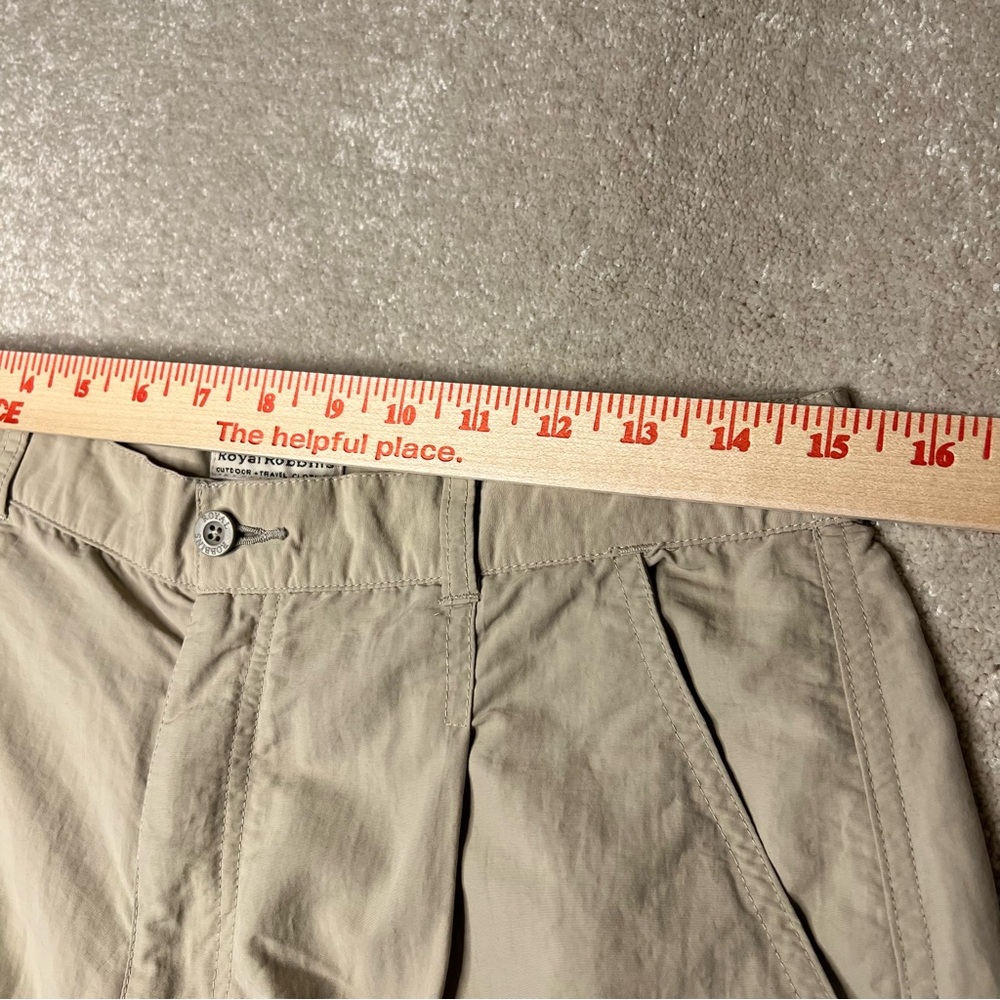 Royal Robbins Beige Zip Off Legs 100% Nylon Cargo Pants Shorts Women's 10 - Picture 11 of 15
